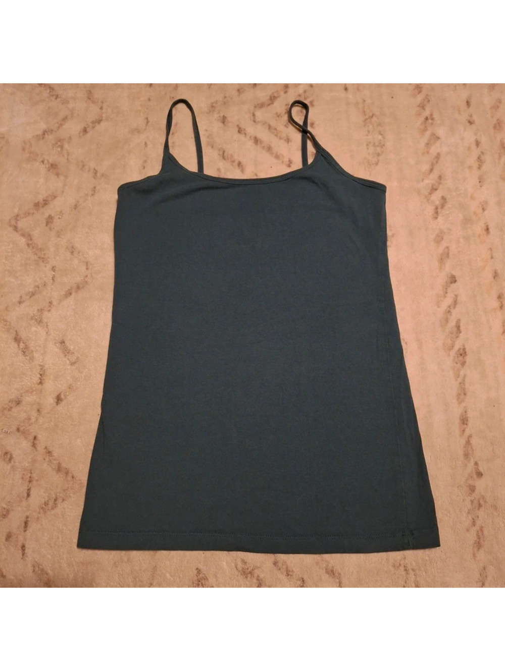 XXI Forever 21 Teal Cami Tank Top | Size Large Spaghetti Strap Solid Camisole